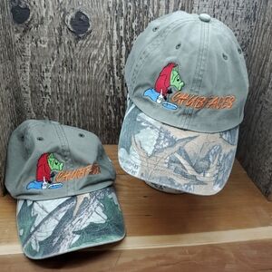 Chub Faces Adjustable Strapback Baseball Hat Cap  One Size Lot Of 2 Camouflage